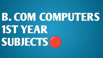 B.COM COMPUTERS SUBJECTS IN TELUGU|OU B. COM COMPUTERS SUBJECTS|SUBJECTS IN B. COM|CAREERAFTER B.COM