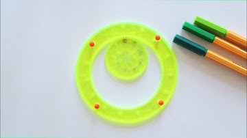 Satisfying and relaxing Spirograph design video #drawing  #spirograph #how