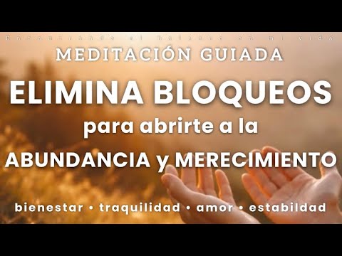 Meditación Guiada ELIMINA BLOQUEOS para ABRIRTE a la ABUNDANCIA ✨ - 9 minutos 