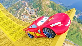 Cars 3 Jumping in to water GTA V Disney Cars Stunts Challenges 2