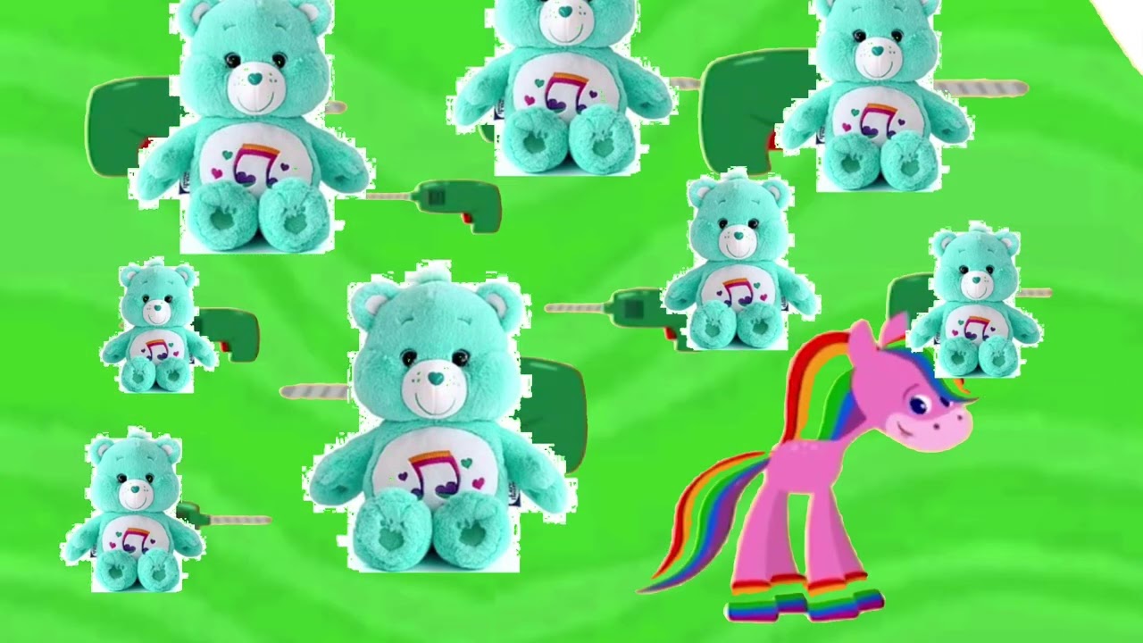 Rainbow Horse Toy Car Care Bear Plush Fidget Toy