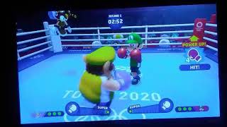 Mario & Sonic Tokyo 2020 Boxing Match Wario Vs. Luigi