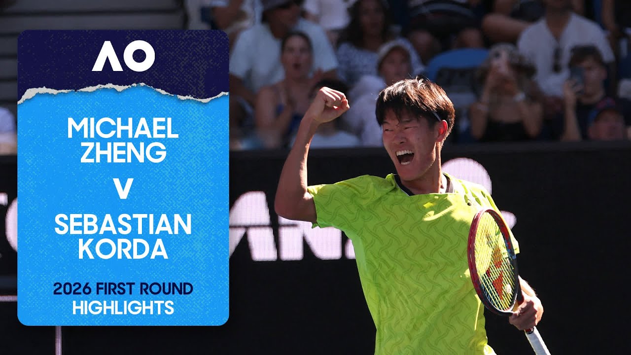 Michael Zheng v Sebastian Korda Highlights | Australian Open 2026 First Round