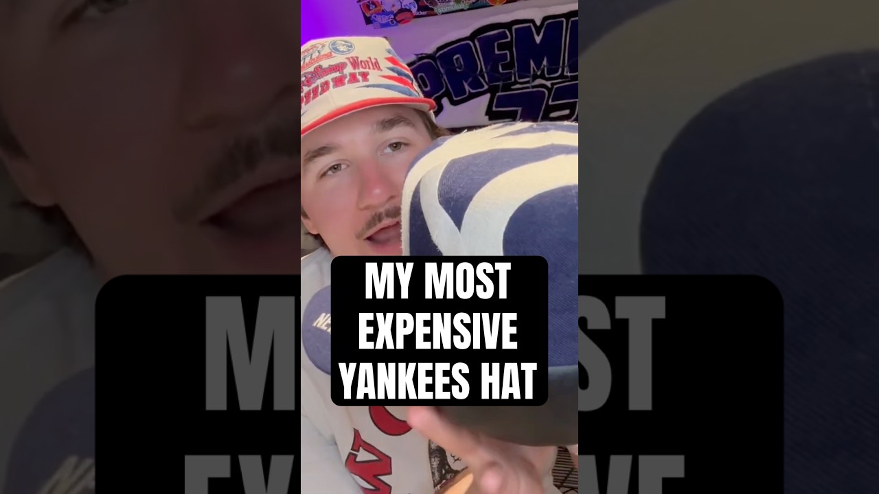 🔥CRAZY RARE New York Yankees Big Logo snapback hat cap from the 90’s. Expensive thrift Yankees capt