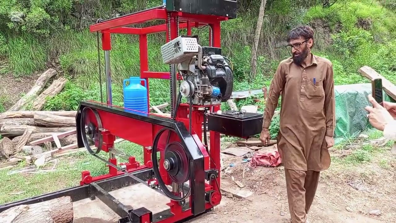 Band Saw mill computer set work