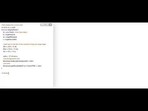 How to Create Hexadecimal Clock using Vanilla JavaScript, CSS and HTML - MR-CODE 2020
