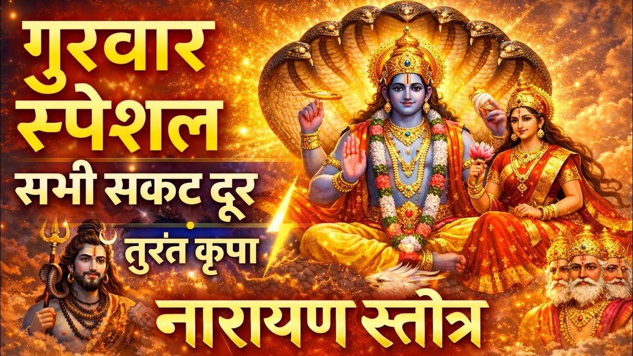 चमत्कारी गुरुवार स्पेशल 🕉️ श्री नारायण स्तोत्र | मनोकामना तुरंत पूर्ण