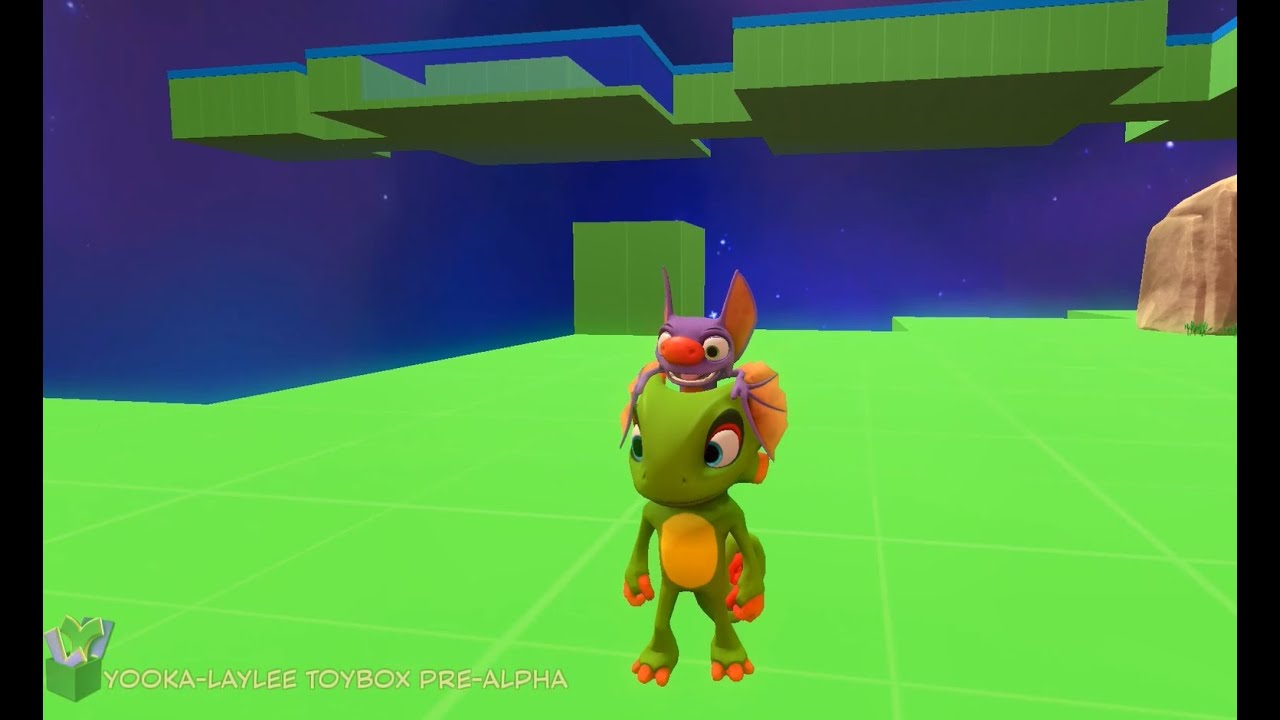 Yooka-Laylee Toybox + Demo - Fall Damage Animation