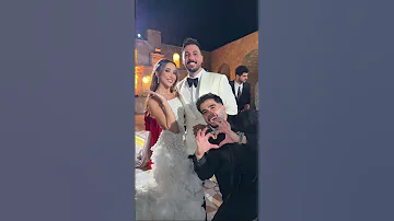 انس الشايب يتصور مع العرسان وسام قطب و سارة 