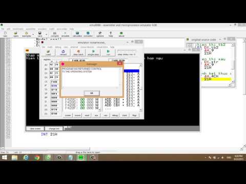 Học lập trình hợp ngữEMU8086Lesson2