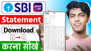 Sbi bank statement download in pdf | sbi statement kaise nikale | sbi statement download