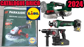 catalogue lidl bricolage 2024 perforateur burineur Parkside performance support scie à onglet