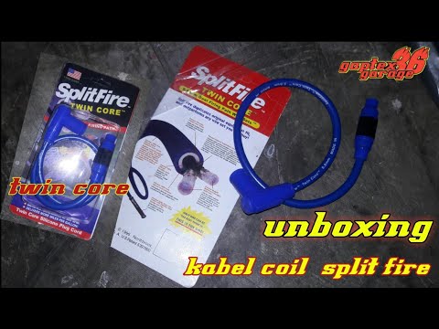 Unboxing kabel busi SPLIT FIRE made in USA. 