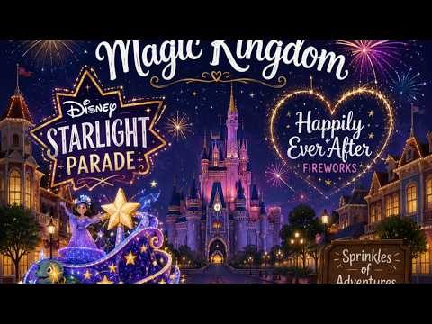 Live @Walt Disney World's Magic Kingdom Starlight Parade & Happily Ever After