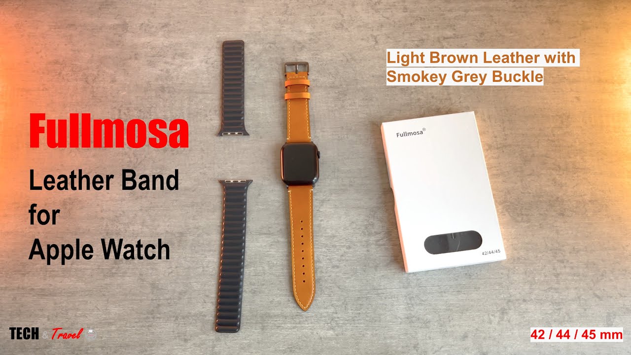 Fullmosa Leather Band for Apple Watch (unboxing and design) - YouTube