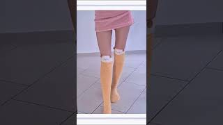 Day 1/135 – Legwear look 😇 Soft plush mood today #staycute #legs #woman #outfit #softaesthetic