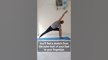 How to do Extended Side Angle Pose (Utthita parsvakonasana) | पार्श्वकोणासन करने की विधि #shorts