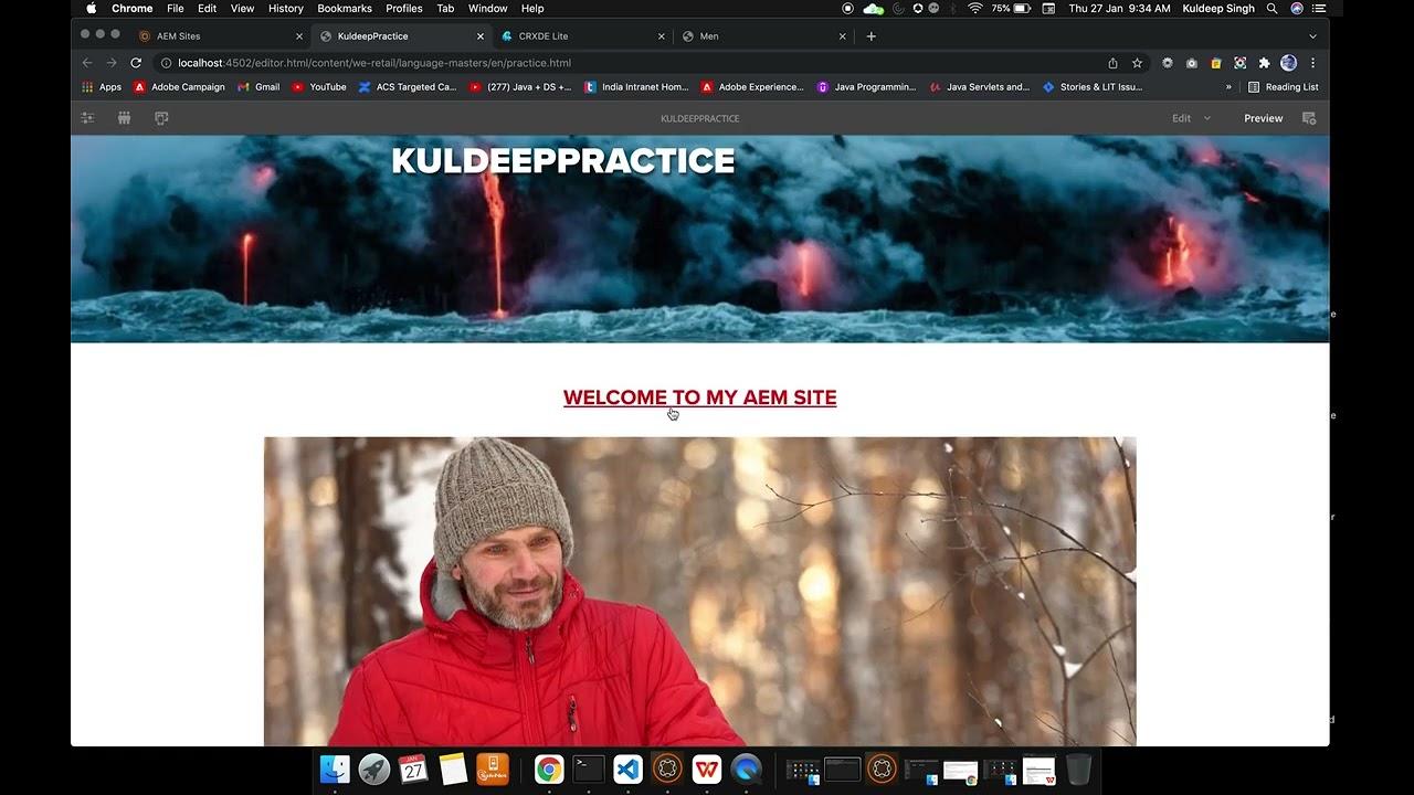 AEM Templates Create pages and subpages