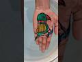Amazing 🤩 Parrot 🦜 Drawing 😍 | Draw on Hand 👌 | using by Floating pen 🖋️ #art #drawing #shorts