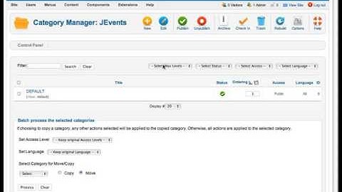 Create new Events in J events Joomla