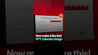 Calendar Design with PPT table🗓️#powerpoint #ppt #calendar