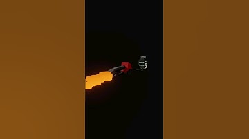 Low Poly Flamethrower. Blender Timelapse