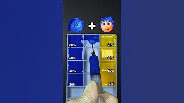 Guess the mixed colors of Inside out 2 #insideout2 #colormixing #insideout #satisfying #art