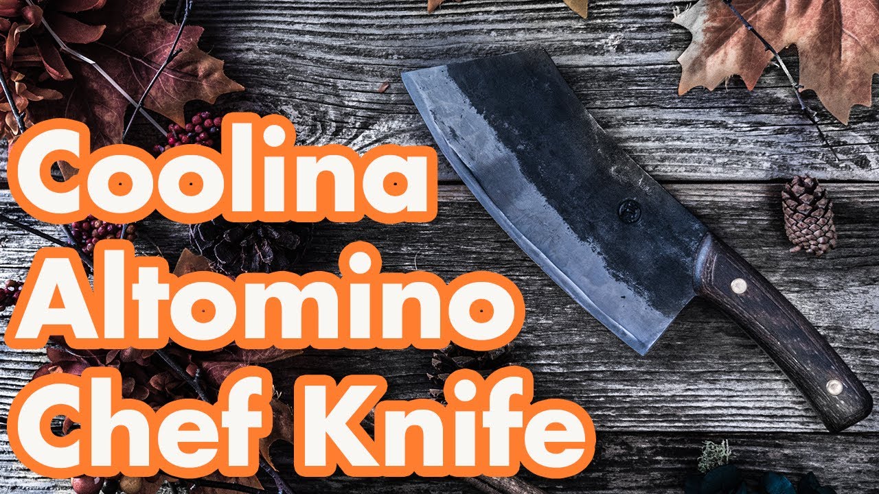 COOLINA Altomino Handmade Chef Knife, 7.1 in High Manganese Clad Steel  Blade, for Slicing Meat and Vegetables