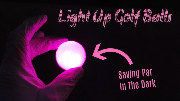 THIODOON Glow Golf Ball for Night Sports Super Bright LED Golf Balls Glowing in The Dark Golf Ball Long Lasting Light Up Golf Ball (6 Pack)