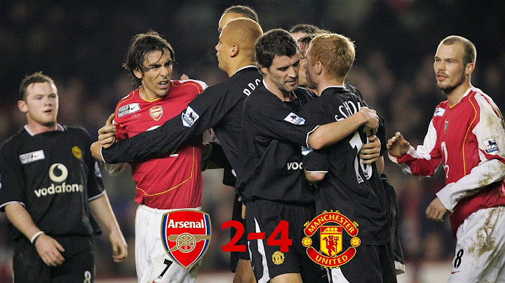ไฮไลท์ฟุตบอล Premier League 2005   Arsenal 2-4 Manchester United