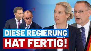 Diese Regierung hat fertig! Presseerklärung von Alice Weidel &amp; Tino Chrupalla - AfD-Fraktion