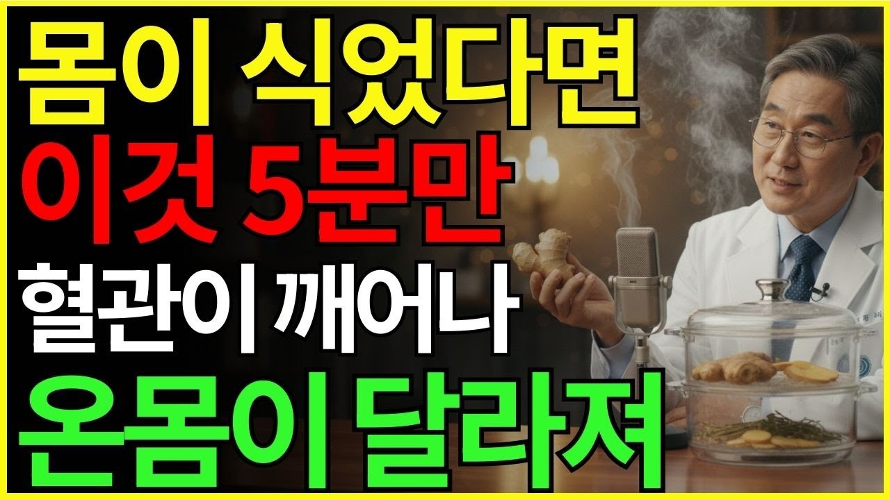 의사도 놀란 생강 찜 비밀, 매일 5분이면 몸이 달라집니다 | 장수 | 혈관 | 면역 | 건강식품