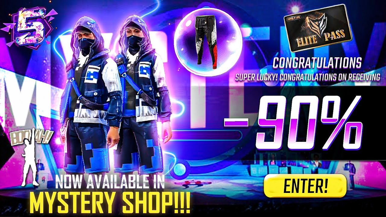MYSTERY SHOP 13.0 FREE FIRE | MYSTERY SHOP FREE FIRE |AUGUST MONTH ELITE PASS DISCOUNT |FF NEW EVENT