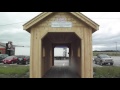 walking through smallest covered bridge at 24 feet long. walking through smallest covered bridge at 24 feet long.