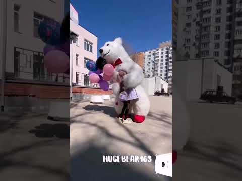 Долгожданная встреча с Мишаней! вот это эмоции! #белыймишка #ростоваякукла #умка #shorts