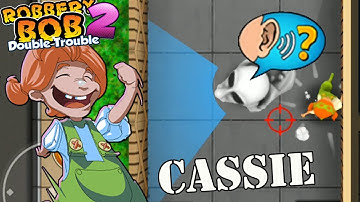 Use Cassie Costume Vs Mario Ghost Gameplay Perfect All Levels - Robbery Bob 2 - Part 1