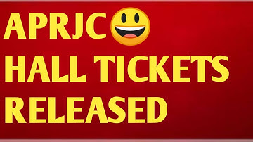APRJC HALL TICKET DOWNLOAD DATES 2023|APRJC LATEST UPDATES|APRJC EXAM DATES|APRJC RESULTS|APRJC NEWS