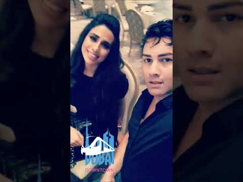 خبير التجميل عماد فتوح مع المذيعة غوى إبراهيم دبي