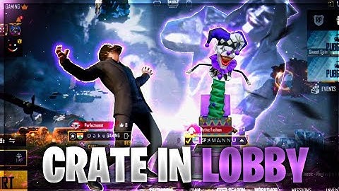 Crate In Lobby 😈 | Pubg Mobile Lobby Video Editing By Daku Gaming
