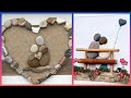Real ston and sea stone craft ideas/artistic Pebble art