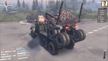 Spintires Tutorial - How to load Long Logs at a Log Kiosk