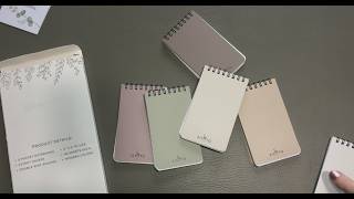 ZICOTO Aesthetic Pocket Notebooks Set | 8 Mini 3x5 Spiral Notepads for Work & School