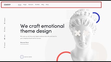 Qwery WordPress Theme: How to Enable Sticky Header