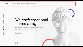 Qwery WordPress Theme: How to Enable Sticky Header