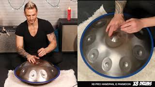 X8 Pro E Pakmoon Stainless Steel Handpan Demo by Siri Khalsa