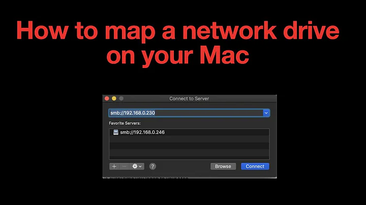 How to map a network drive in macOS