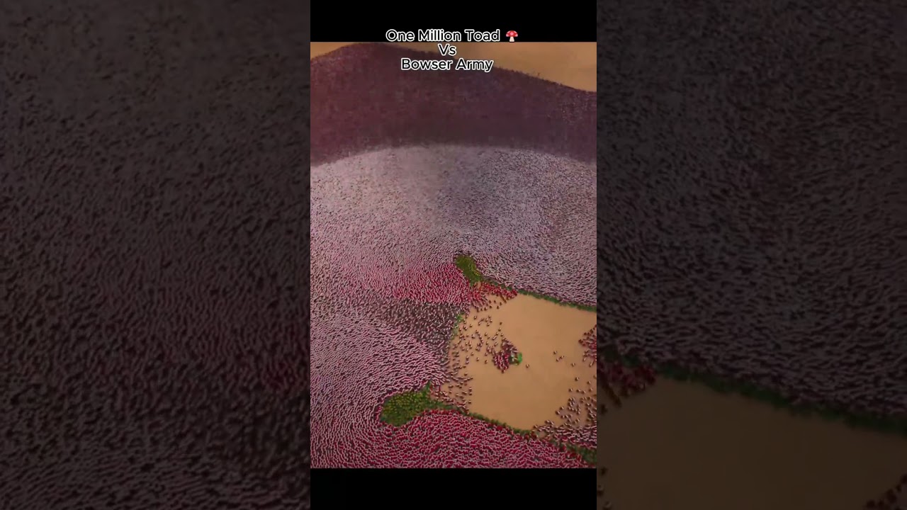 🍄1M Toads VS Bowser🐢 Army: Ultimate Showdown!🔥 