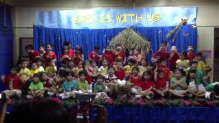 Seth and Ysabella Perform at School's Christmas Program with their Schoolmates