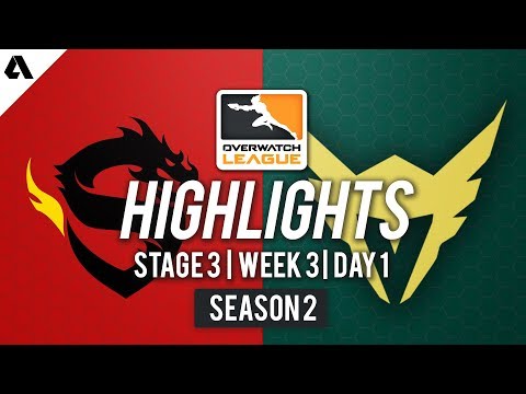 Shanghai Dragons vs. Los Angeles Valiant | Overwatch League S2 Highlights - Stage 3 Week 3 Day 1