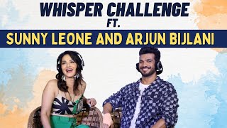 Splitsvilla X4 hosts Sunny Leone and Arjun Bijlani play Whisper Challenge